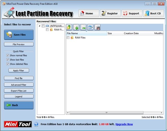 recover lost partition linux
